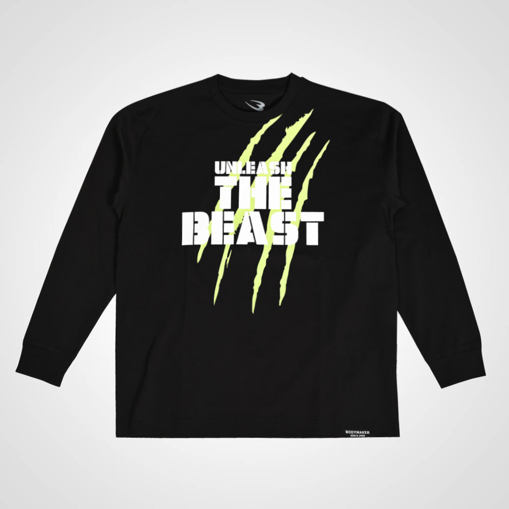 プリントTシャツ ロングスリーブ5 BODYMAKER ボディメーカー ベーシックTシャツ 長袖 ロングスリーブ ラバープリント 綿100% コットン100% |  | 07