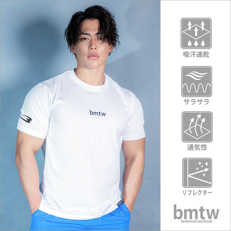 bmtw プリントTシャツ BODYMAKER ボディメーカー BODYMAKER bmtw プリントTシャツ ベーシックTシャツ 半袖 ハーフスリーブ ロゴT 立体シリコンプリント | 
