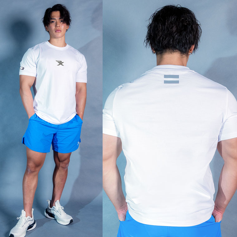 RX プリントTシャツ BODYMAKER ボディメーカー BODYMAKER RX ランバイ プリントTシャツ ベーシックTシャツ 半袖 ハーフスリーブ ロゴT ワンポイント |  | 03