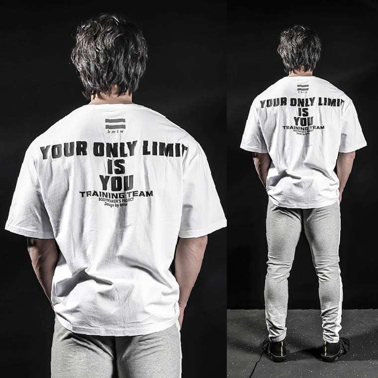 bmtw オーバーサイズ ハーフスリーブ1 L ブラック BODYMAKER ボディメーカー bmtw BODYMAKER プリントTシャツ 半袖 ハーフスリーブロゴT 綿100% | BODYMAKER | 03