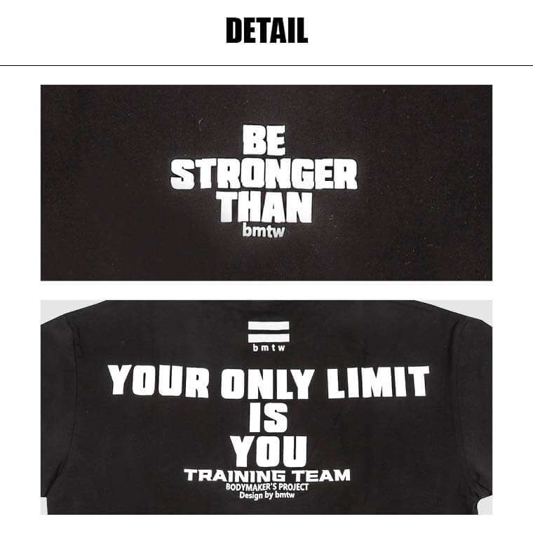 bmtw オーバーサイズ ハーフスリーブ1 L ブラック BODYMAKER ボディメーカー bmtw BODYMAKER プリントTシャツ 半袖 ハーフスリーブロゴT 綿100% | BODYMAKER | 06