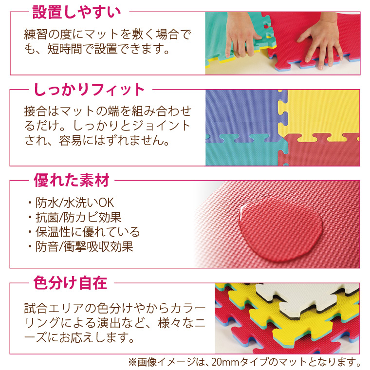 BODYMAKER（ボディメーカー） リバーシブルジョイントマット 4cm 16枚