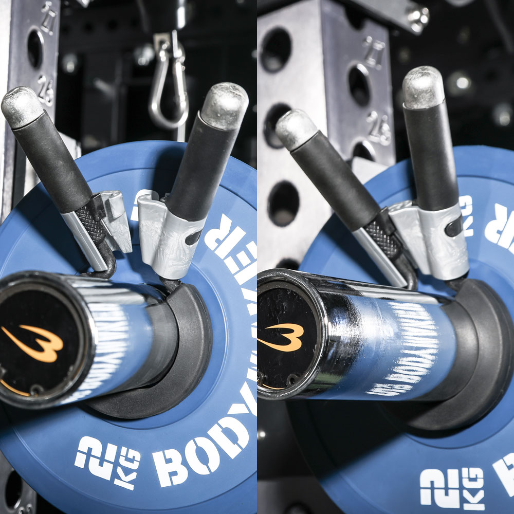 オリンピックスプリングカラーNEW 2個セット BODYMAKER ボディメーカー バーベル カラー ナイロン ストッパー シャフト 留め 固定 オリンピック プレート |  | 03