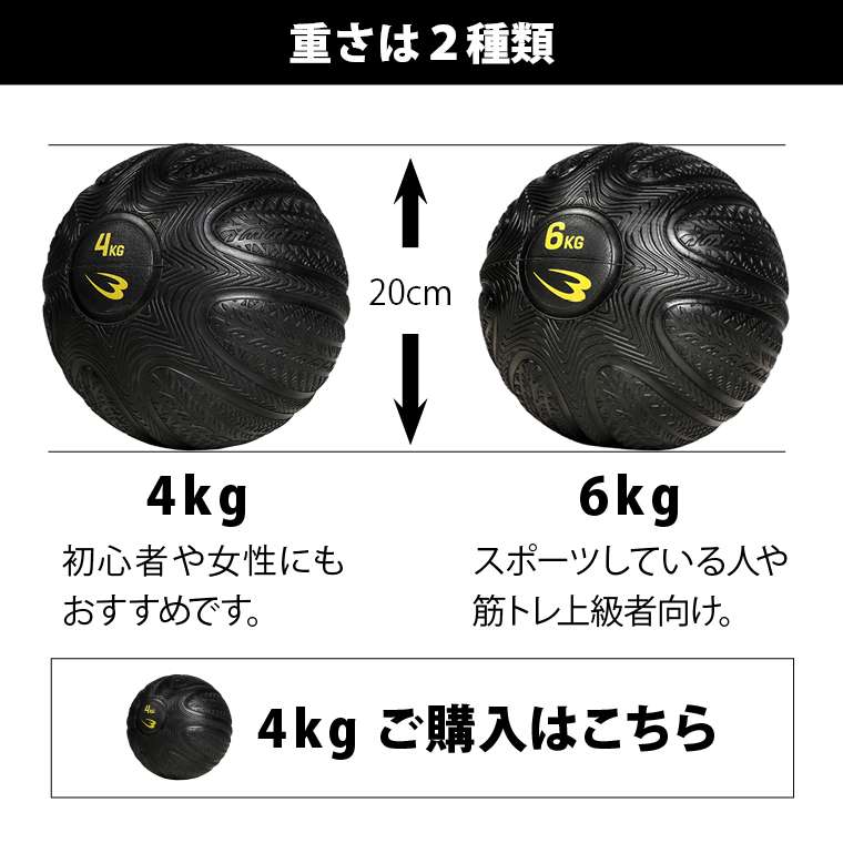 BODYMAKER（ボディメーカー） アンブレカメディシンボール 6kg