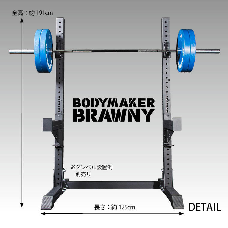 スクワットラック BR BODYMAKER ボディメーカー トレーニングマシン 背筋 胸筋 腹筋 インクライン :TM189:BODYMAKER  Yahoo!店 - 通販 - Yahoo!ショッピング