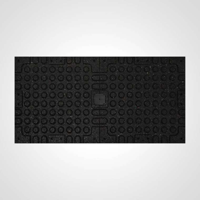 ラバーマット(2cm厚 50cm×50cm) ブラック 6枚セット BODYMAKER ボディメーカー 床 保護 防音 ウエイト ウェイト 高重量 マシン ジム 道場 硬質ラバー 関連画像2
