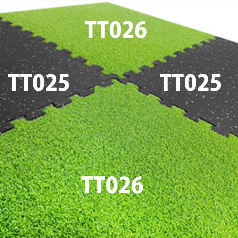 EVAマット 人工芝コート 60cm(2cm厚) 15枚セット BODYMAKER ボディメーカー TT026EVA マット ラバーコート 60cm 2cm ラバー 床 ゴム ジョイント | BODYMAKER | 01