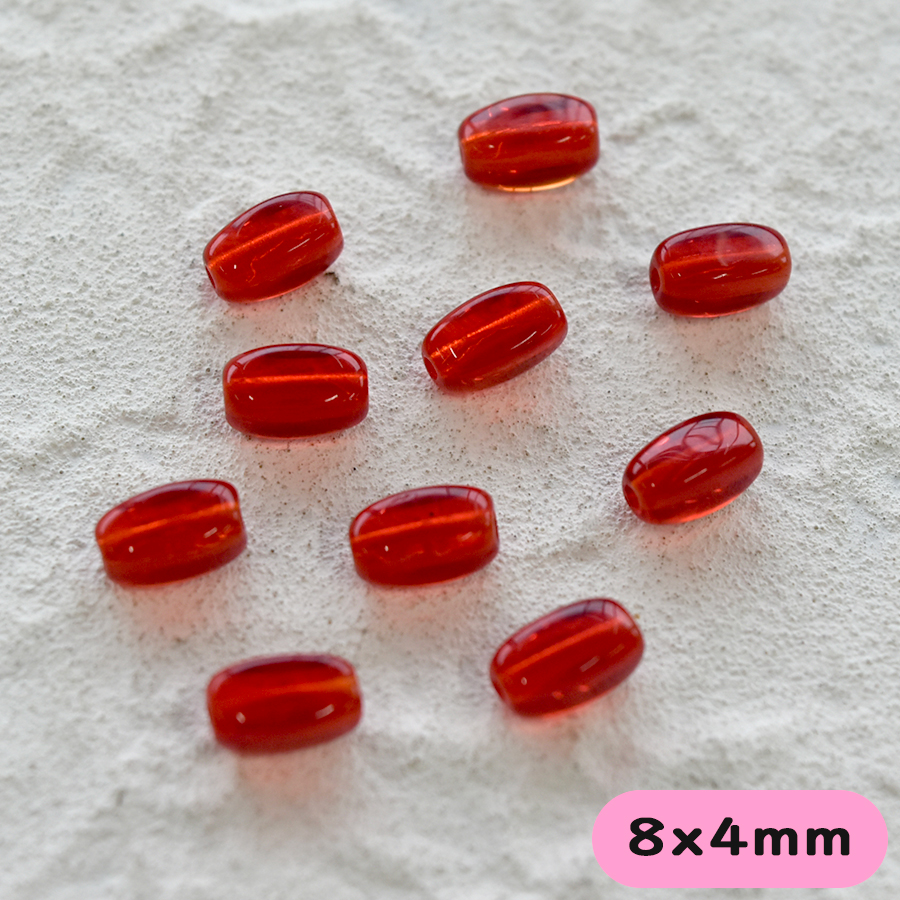 変形　ナツメ　オーバル　8x4mm　ライトシャム