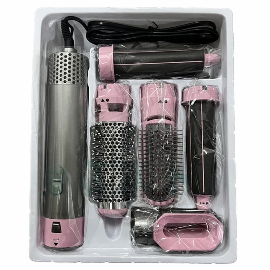 ヘアアイロン 多機能 ホットエアーブラシ 5 IN 1カールアイロン 電熱 ヘアドライヤー カール 3段階温度調節 美髪ドライヤー 自動巻き直両用コーム |  | 01