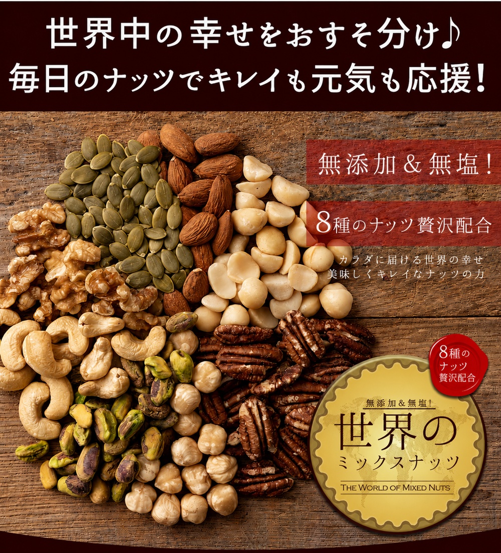 大浜スイーツアカデミー 今だけの価格！ ミックスナッツ 素焼き ナッツ