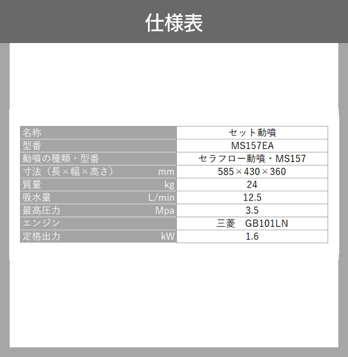 丸山製作所 エンジン 噴霧器 動噴 MS157EA 358640 セット動噴［EA］ミニセット動噴［EAM］ セラフロー動噴 噴霧 :  6641700758 : ボクらの農業EC ヤフー店 - 通販 - Yahoo!ショッピング