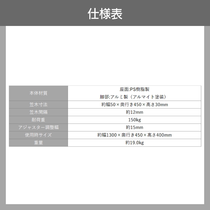 天板樹脂製アルミぬれ縁 アルミス ANER-1345B 脚部アルミ製 滑り止め