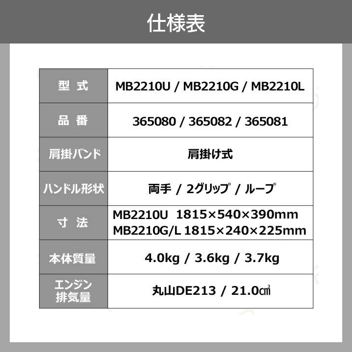 丸山製作所 【在庫有】丸山製作所 草刈機 エンジン 2サイクル MB2210U