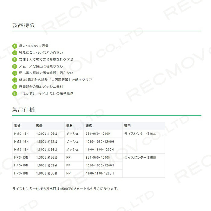 三洋 ロンバックHG HMS-16N 025178 穀物 収穫 フレコン : ボクらの農業