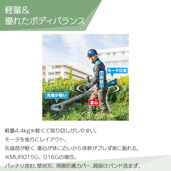 マキタ（makita） 充電式 草刈機 40Vmax MUR015GZ エンジン23ccクラス