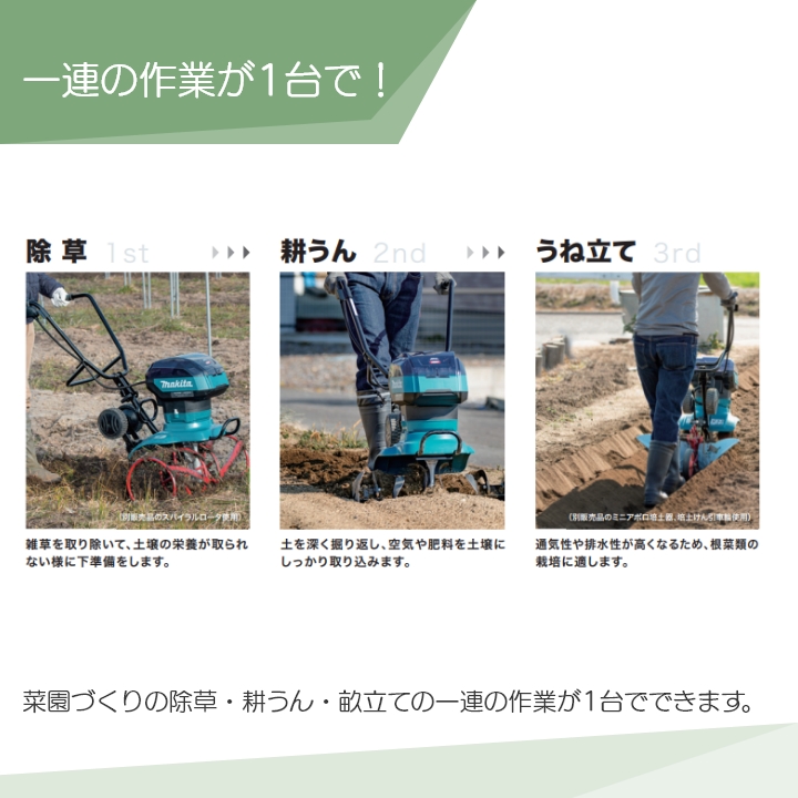 マキタ（makita） 耕運機 充電式 耕運機 MKR001GZ 管理機 充電式 管理