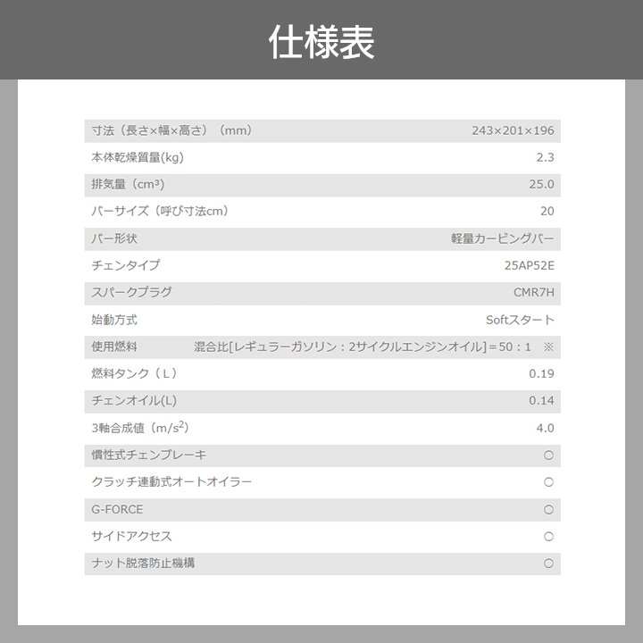 やまびこ チェンソー 新ダイワ エンジン式 E2125TS/200C 排気量 やまびこ チェンソー 新ダイワ エンジン式 E2125TS/200C 排気量
