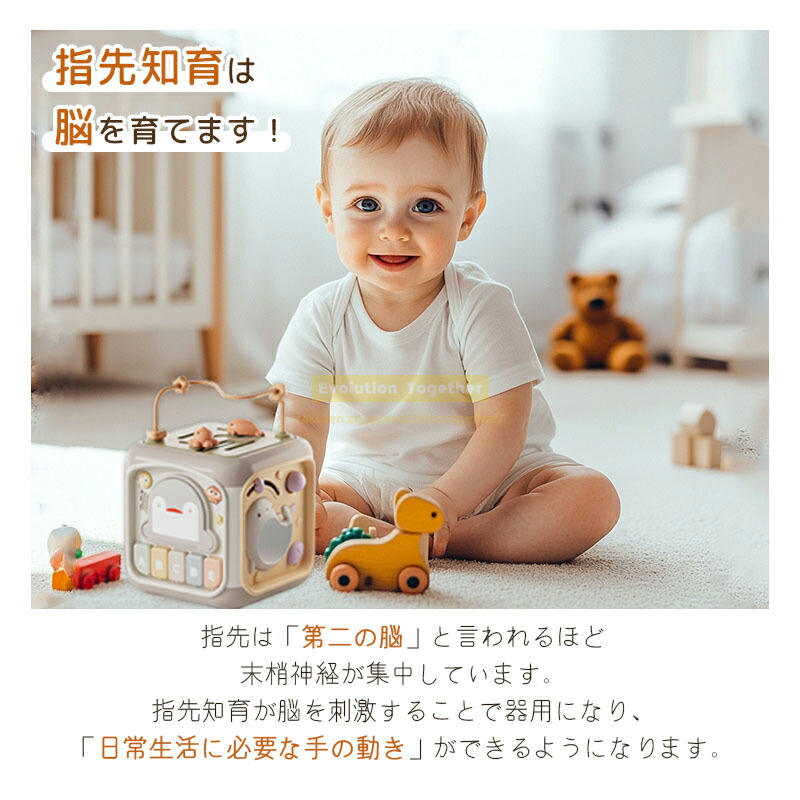 知育玩具 知育おもちゃ アクティビティキューブ 指先知育 誕生日