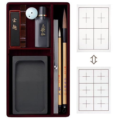 銅細工 三字経筆箱 置物 筆置き 筆入 書道具 文房具 ro-se-toku-1.jpg