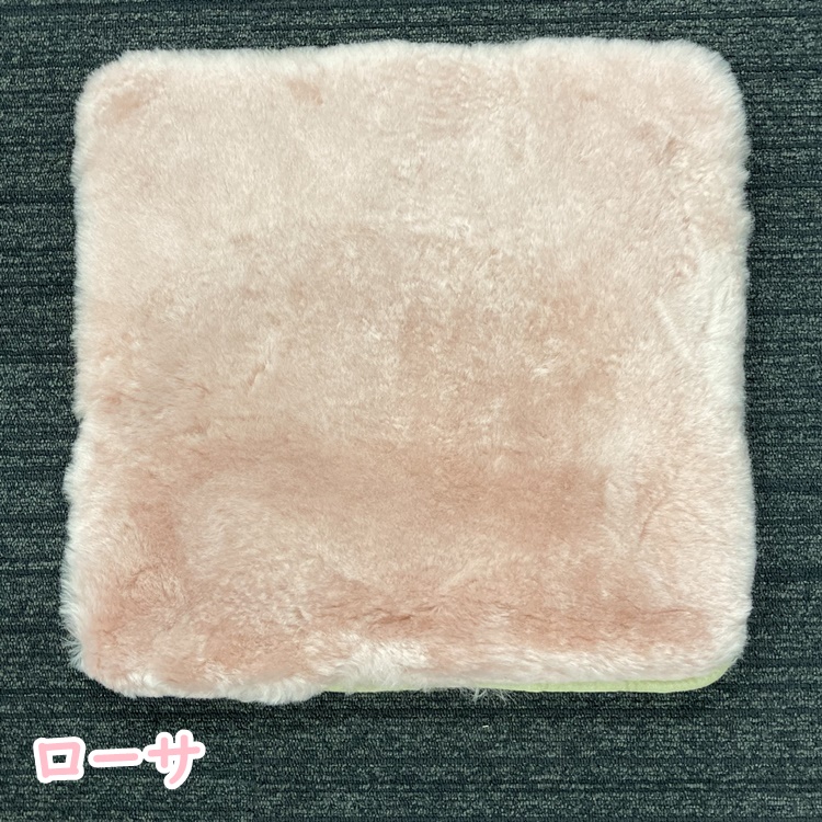 ムートン　クッション　2枚セット 短毛ムートンシートクッション 2枚セット 40x40cm - QVC.jp