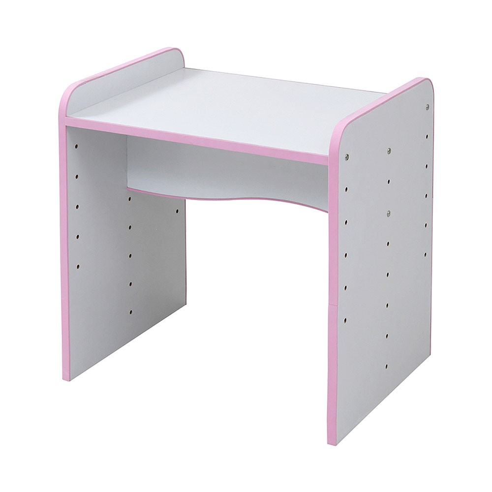楽天 かわいい おしゃれ デスク 勉強机 学習机 子ども ソフトエッジ 6段階 高さ調整 キッズ家具 子供部屋家具 学習机 カラー ピンク Mentex Se