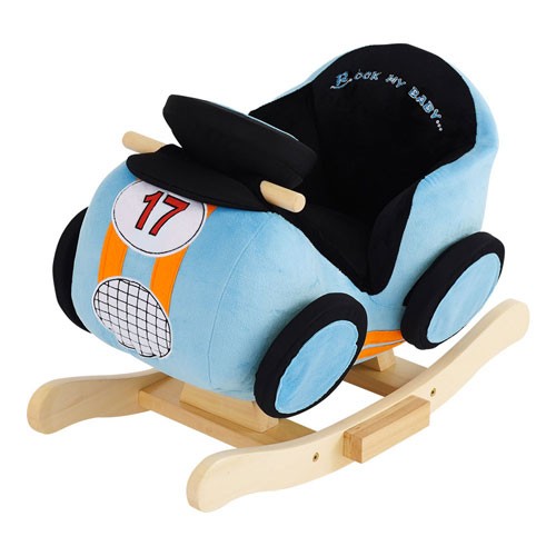 ロッキングチェア 木製 ハンドル のりもの 乗り物 子供 車 おもちゃ 
