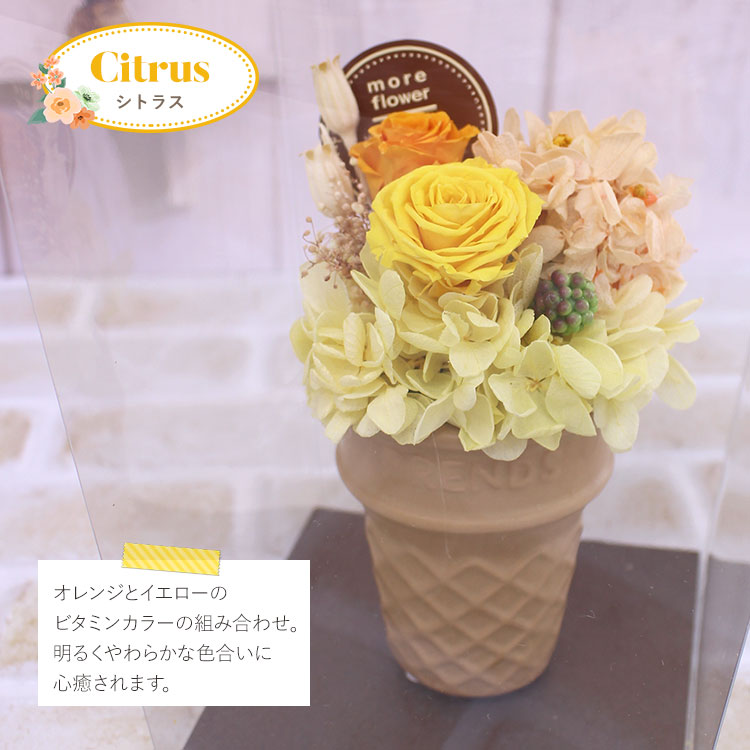 プリザーブドフラワー「アイスクリームブーケ」 誕生日 プレゼント