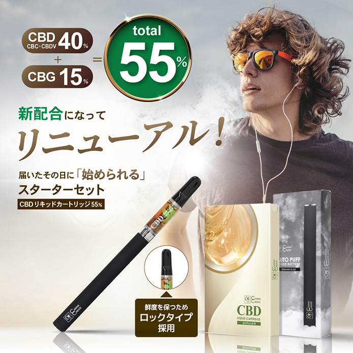 CANNACREATE CBD リキッド 55% スターターセット 1ml CANNACREATE 高