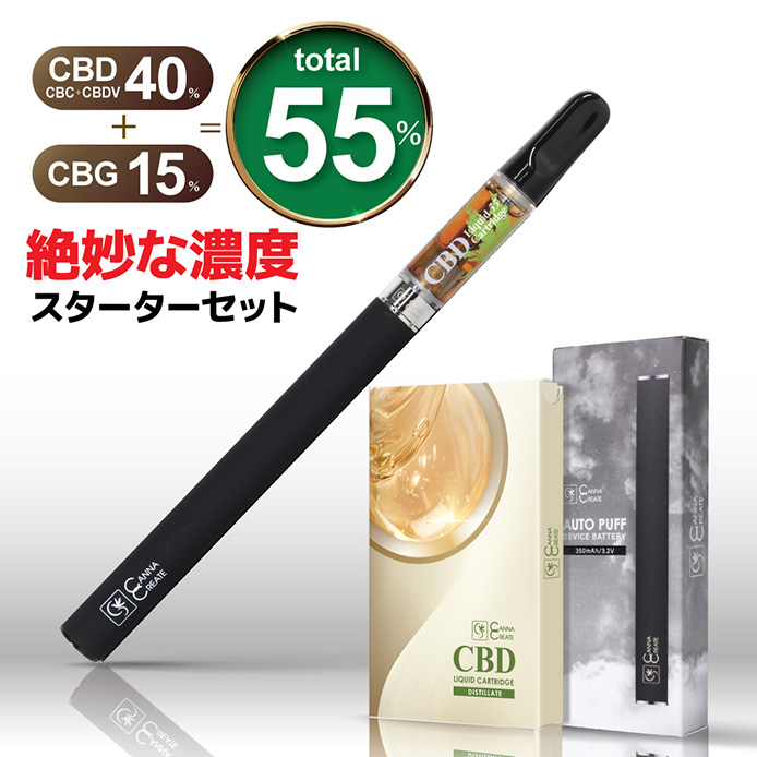 Eybna テルペン 510 CBD CBN CBG 10ml メロンライチ CANNACREATE CBD リキッド 55% スターターセット 1ml CANNACREATE 高