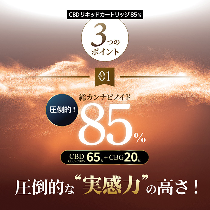 CANNACREATE CBD CBG リキッド 85% スターターセット 1ml CANNACREATE