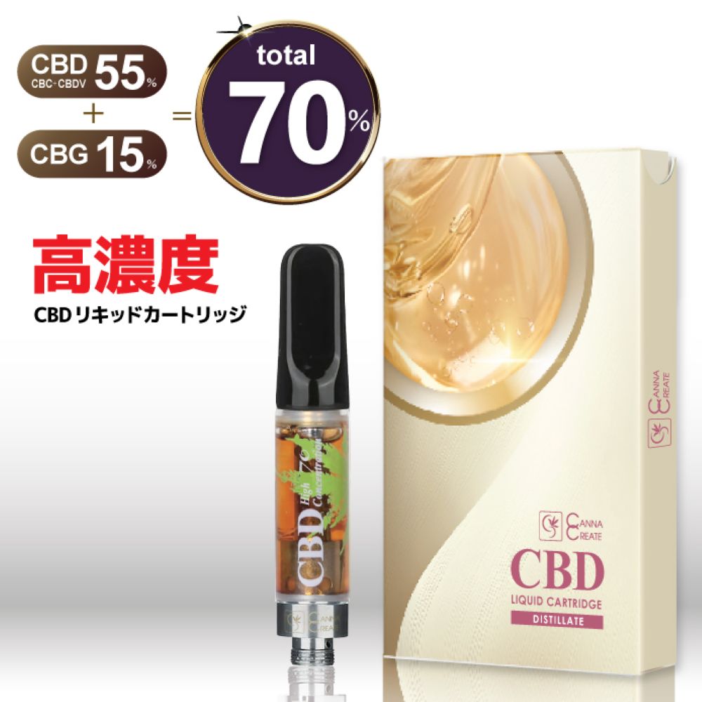 CANNACREATE CBDリキッド 70% 内容量1ml CANNACREATE 高濃度 CBD DBG