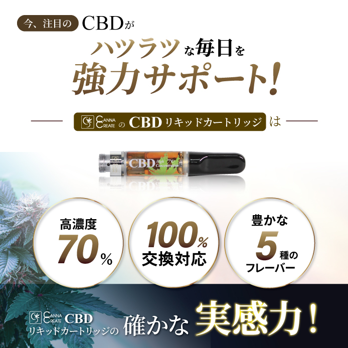 CANNACREATE CBDリキッド 70% 内容量1ml CANNACREATE 高濃度 CBD DBG