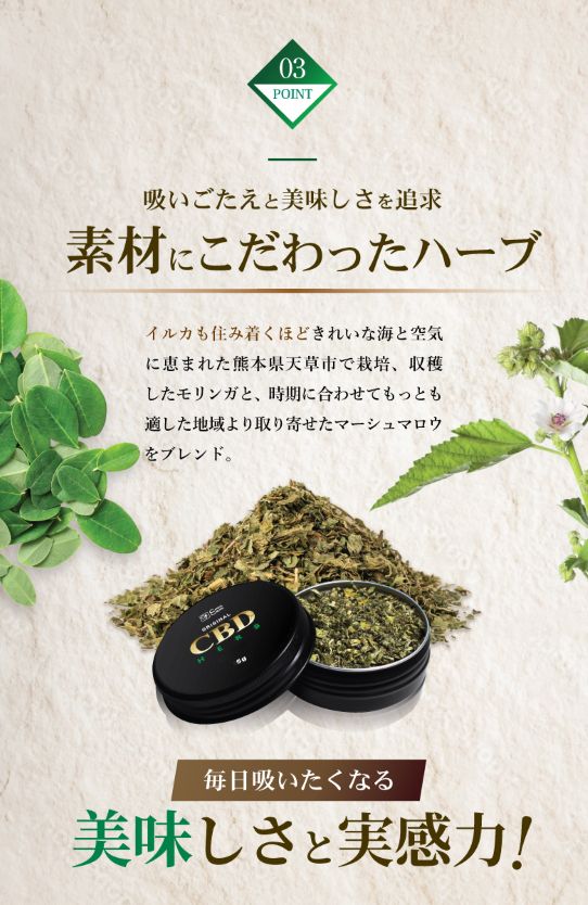 CANNACREATE 高濃度 2200mg CBDハーブ 3個セット CBD 1700mg CBG 500mg