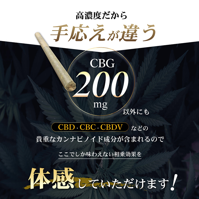 CANNACREATE CBG ジョイント 高濃度 200mg ハーブ ジョイント 日本製