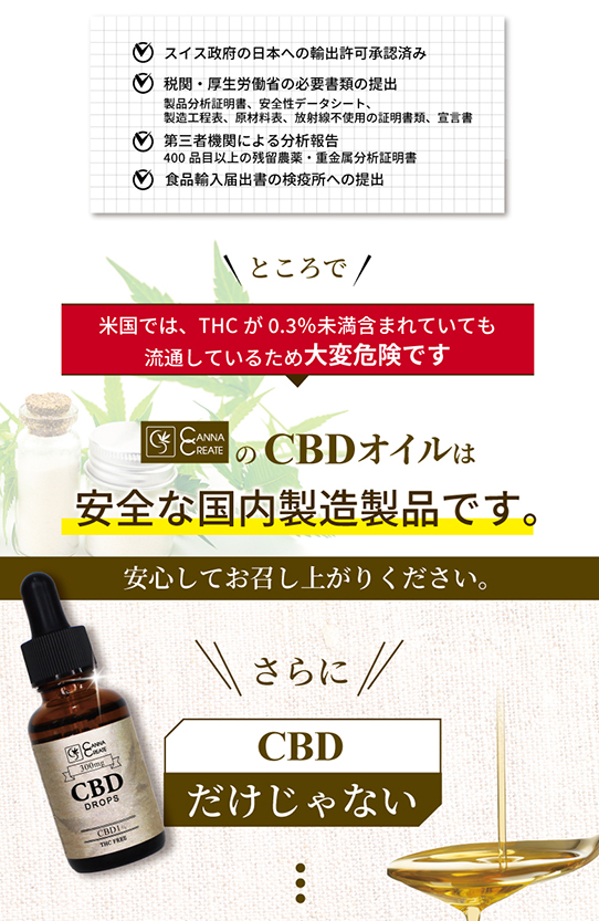 CBD オイル 大容量30ml CBD300mg 高品質スイス産ブロードスペクトラム