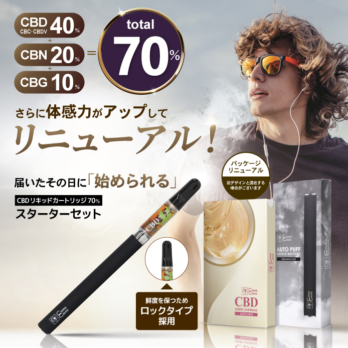 CANNACREATE CBDリキッド 70% スターターセット 1ml CANNACREATE 高