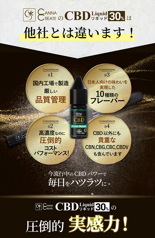 CBD リキッド 30％ CBD3000mg 高純度 10ml ブロードスペクトラム