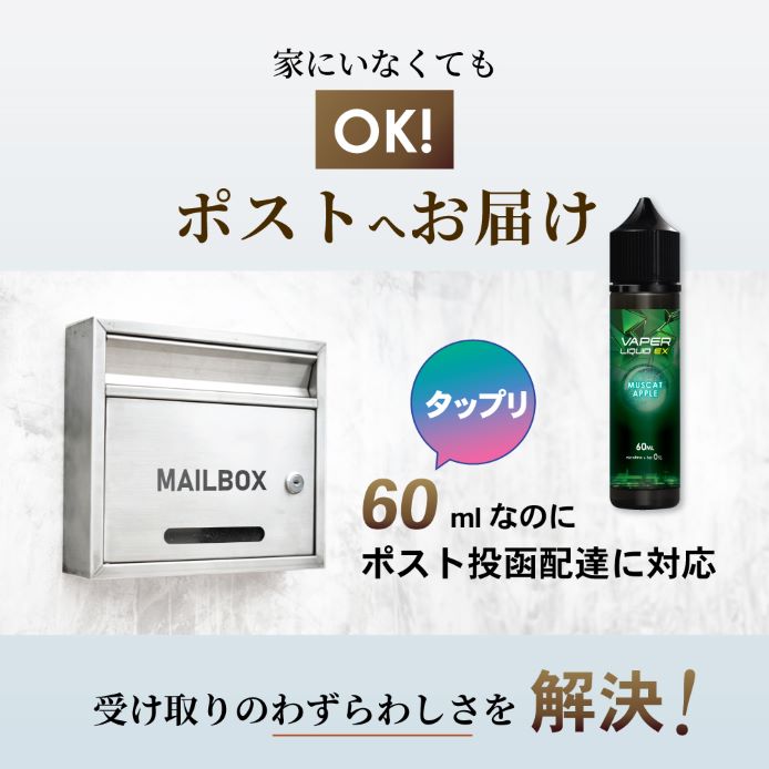 VAPER LIQUID EX 大容量 60ml マレーシア系 リキッド vape