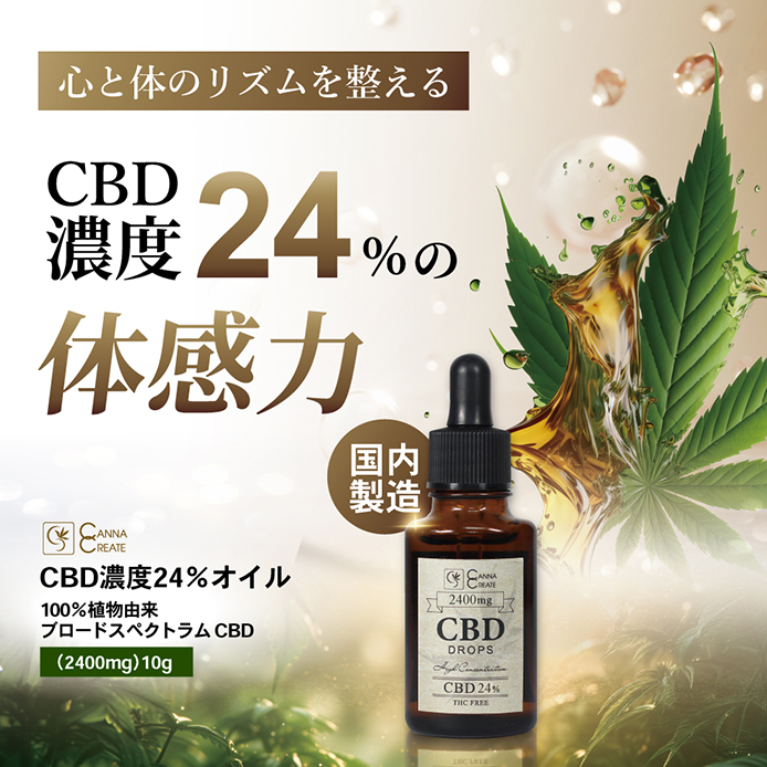 CBD オイル 濃度 24% 10g CBD2400mg 高品質 安心 日本製 オーガニック CBDオイル ティンクチャ― CANNACREATE  ブロードスペクトラム ドロップ サプリ D-24%10 : cbdoil-24-10ml : STAR ONLINE Yahoo!店 - 通販 -  Yahoo!ショッピング