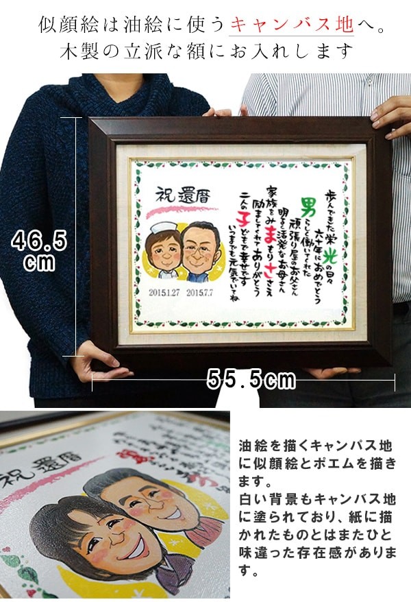 還暦祝い 似顔絵