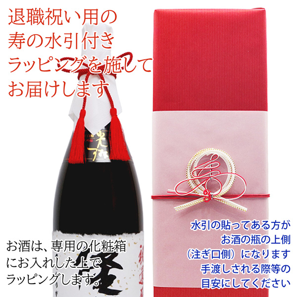 HITACHI特製ラベル 日本酒 一升ギフト用 千代菊 退職祝い 男性 日本酒 プレゼント 酒 名入れラベル酒 大吟醸
