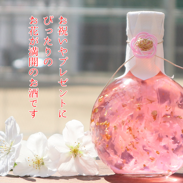 絆を深める応援団 女性 プレゼント 酒 母 花びら満開 ハーバリウム