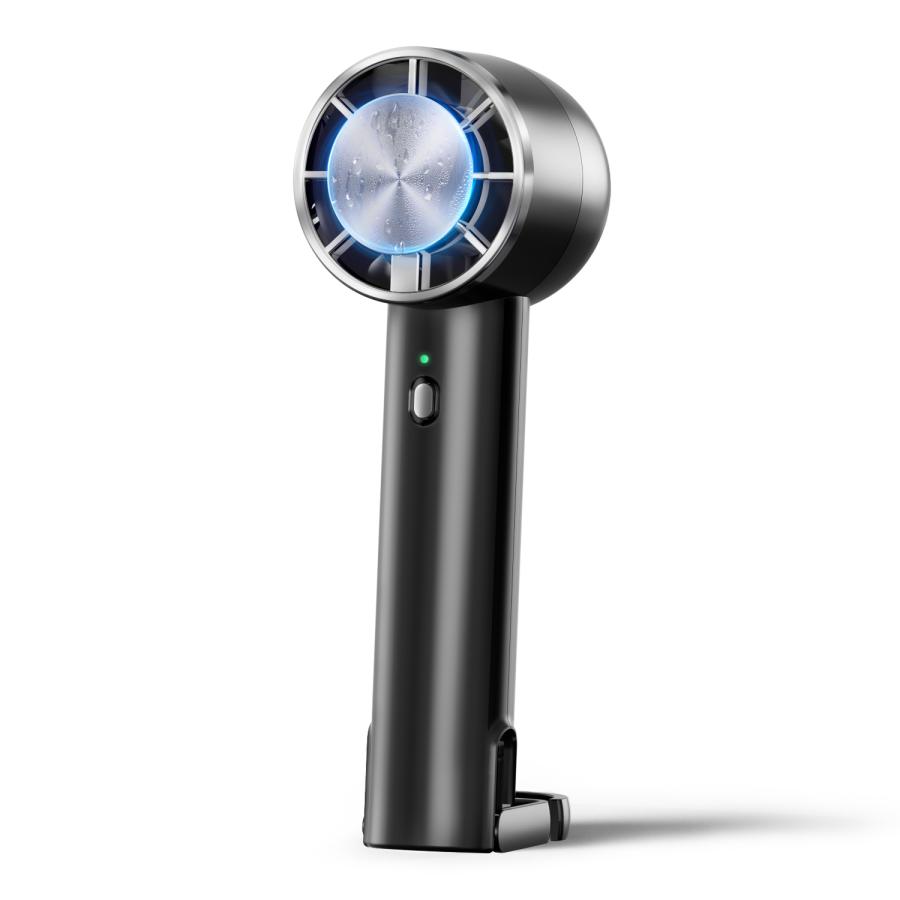 「-26℃瞬間冷却」ハンディファン 冷却プレート付  Max10時間連続  扇風機 小型  ハンディ扇風機 手持ち扇風機 卓上 3段階風量調節 充電式 静音 軽量 | ブランド登録なし | 02