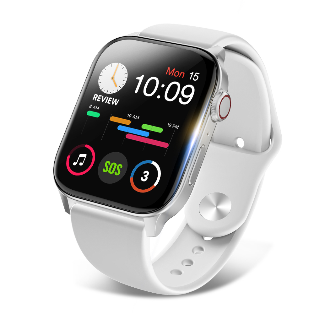 【Bluetooth通話・音楽再生】スマートウォッチ N10 通話機能 1.7インチ 血中酸素度 24時間体温管理 長時間待機 アプリ着信通知  録音機能 Android iPhone対応