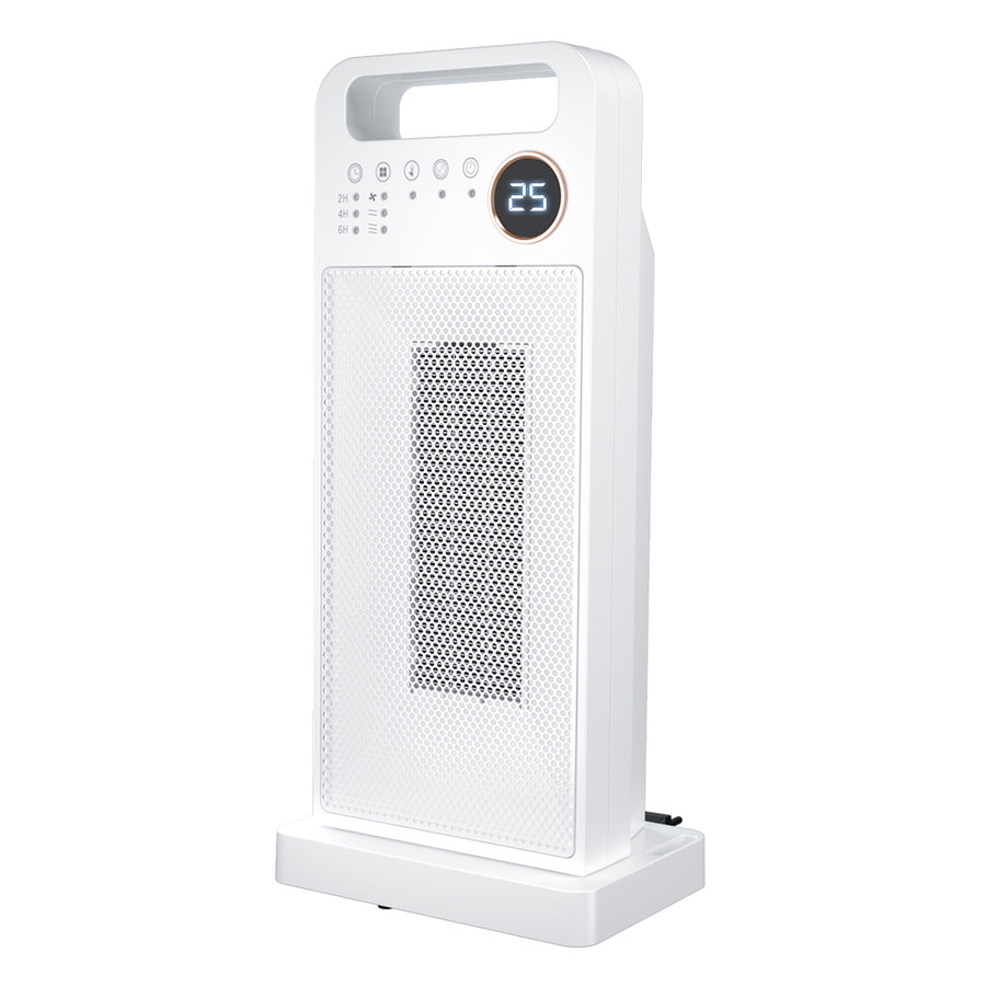 セラミックヒーター2秒速暖 左右80°首振り 温度調節可能 電気過熱保護 転倒OFF 節電 省エネ リモコン付き 即暖 ファンヒーター タイマー機能 無臭 リモコン付き | ブランド登録なし | 02