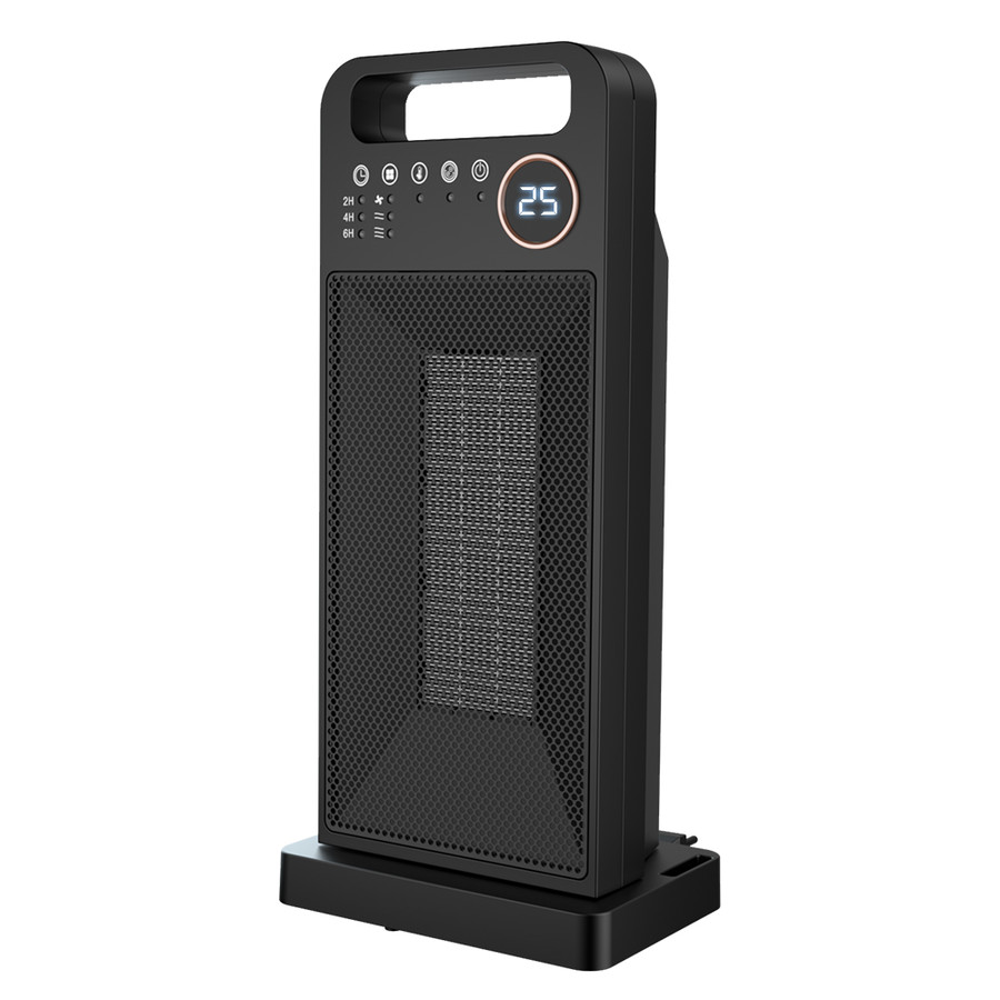 セラミックヒーター2秒速暖 左右80°首振り 温度調節可能 電気過熱保護 転倒OFF 節電 省エネ リモコン付き 即暖 ファンヒーター タイマー機能 無臭 リモコン付き | ブランド登録なし | 01