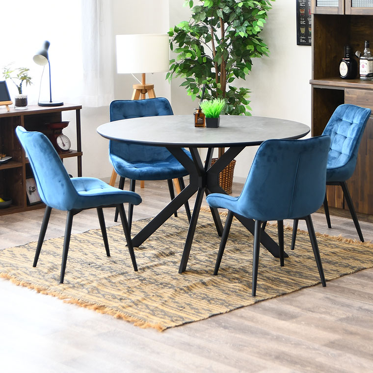 ダイニングテーブルセット 4人掛け 5点セット 石目調 大理石柄