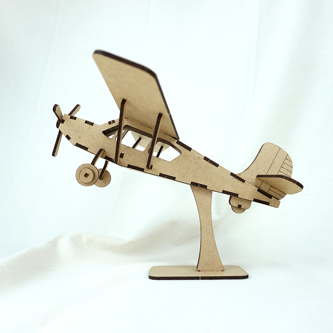 JEJU 軽飛行機 組み立てキット | DIY 木製3Dパズル 立体パズル ウッド