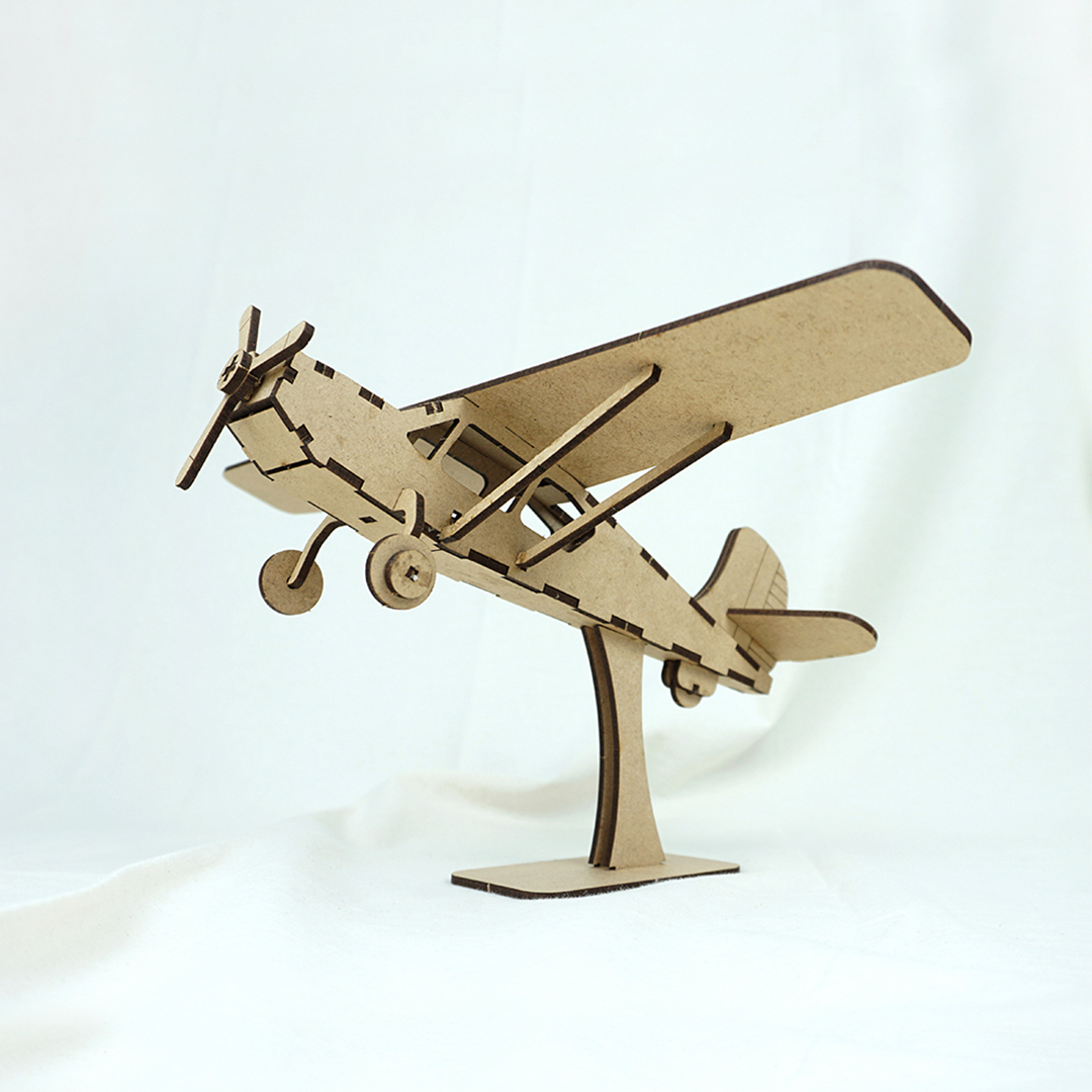 JEJU 軽飛行機 組み立てキット | DIY 木製3Dパズル 立体パズル ウッド
