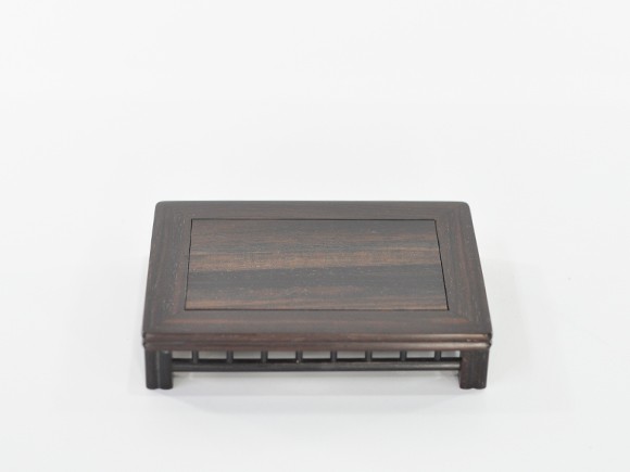 盆栽用飾り棚 小品平卓 小 黒丹 18cm 盆栽 ミニ盆栽 盆栽道具 : 盆栽妙